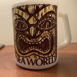 Vintage 1960's Sea World Federal Milk Cup Tiki